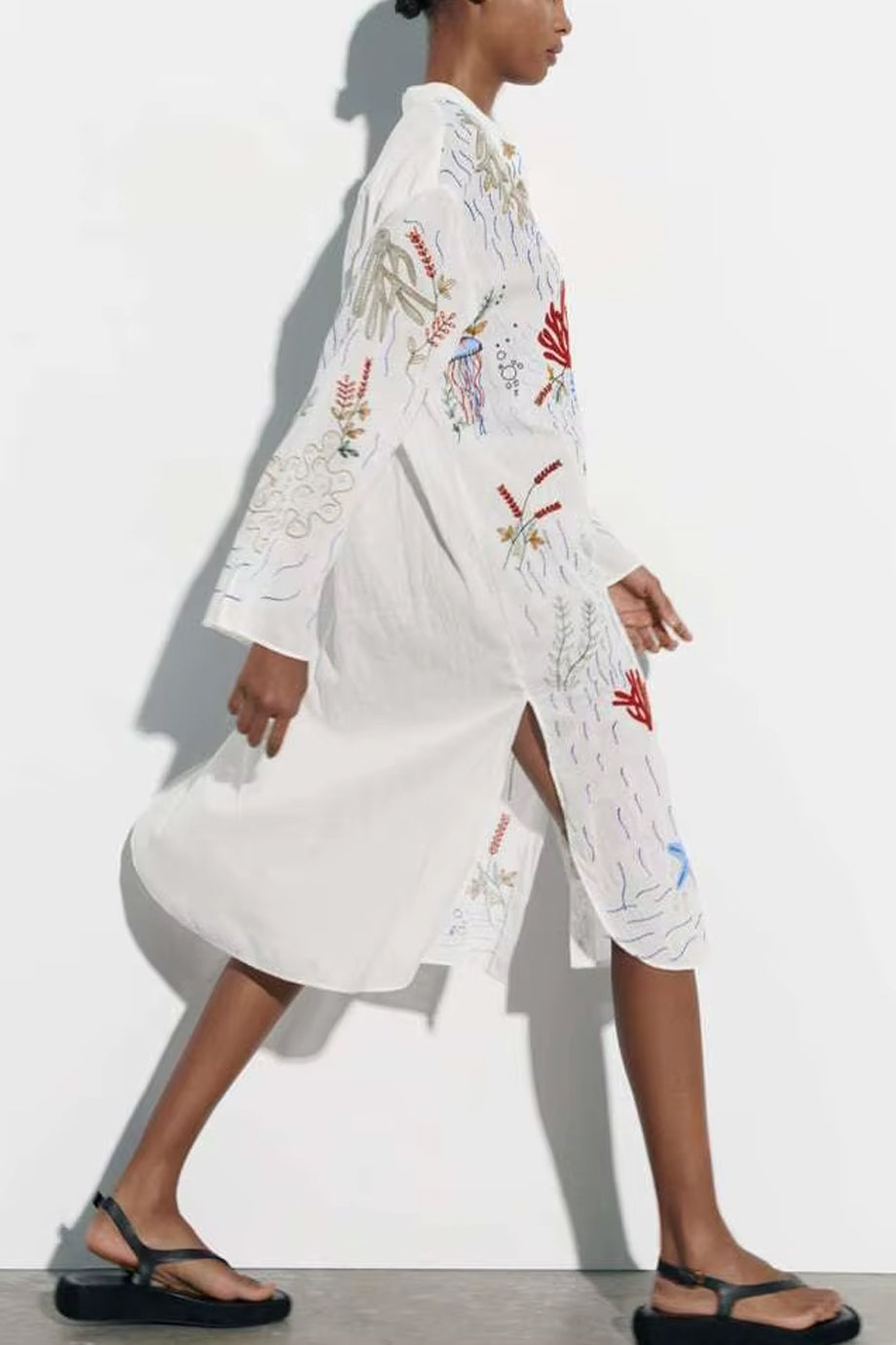 Coraline Κιμονό Πουκαμίσα με Κεντήματα | Beachwear - Loungewear - Kimono | Coraline Embroidered Kimono Shirt