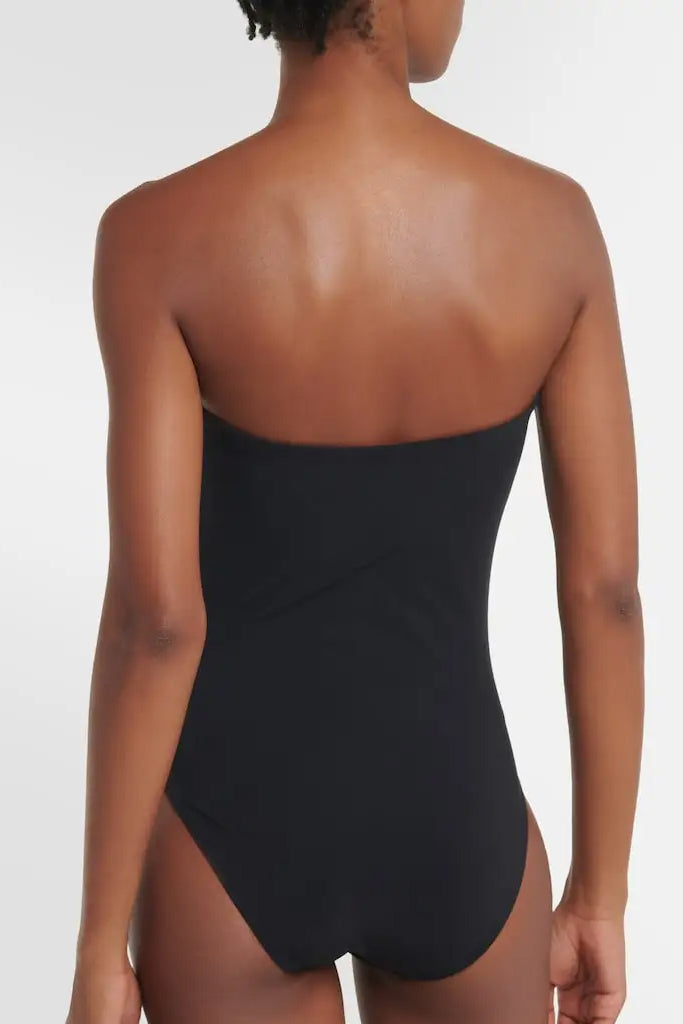 Ethereal Μαύρο Ολόσωμο Μαγιό και Παρεό | Γυναικεία Μαγιό Παρεό - Ολόσωμα - Swimwear | Ethereal Black One Piece Swimsuit with Pareo