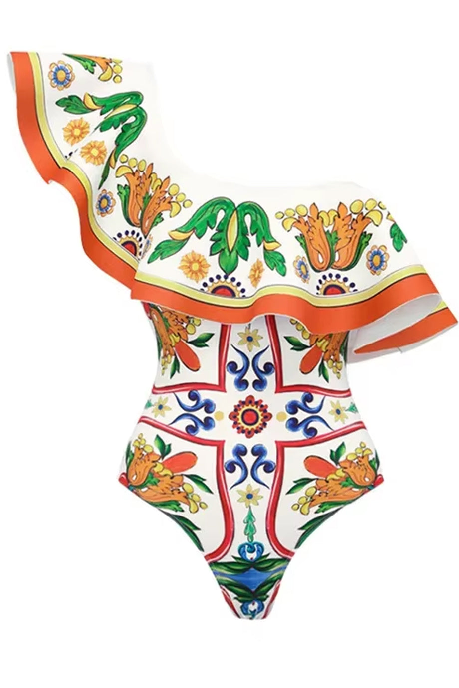 Solaria Majolica Ολόσωμο Μαγιό και Παντελόνα Παρεό Σετ | Μαγιό - Ολόσωμα - Swimwear One Piece | Solaria Majolica One Piece Swimsuit and Pareo Set