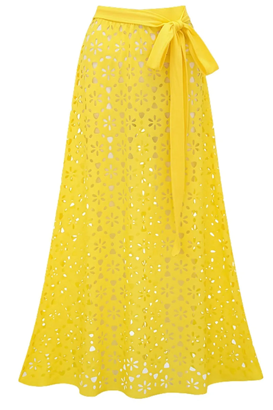 Soliera Ολόσωμο Μαγιό και Φούστα Παρεό με Διάτρητο Σχέδιο (Σετ) | Μαγιό - Ολόσωμα - Swimwear One Piece | Soliera One-Piece Swimsuit with Pareo Skirt Set