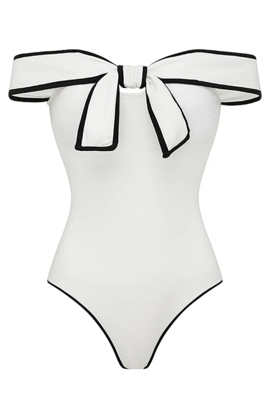 Contris Ολόσωμο Μαγιό με Φιόγκο και Φούστα Παρεό Σετ | Μαγιό - Ολόσωμα - Swimwear One Piece | Contris One-Piece Swimsuit with Bows and Pareo Skirt Set