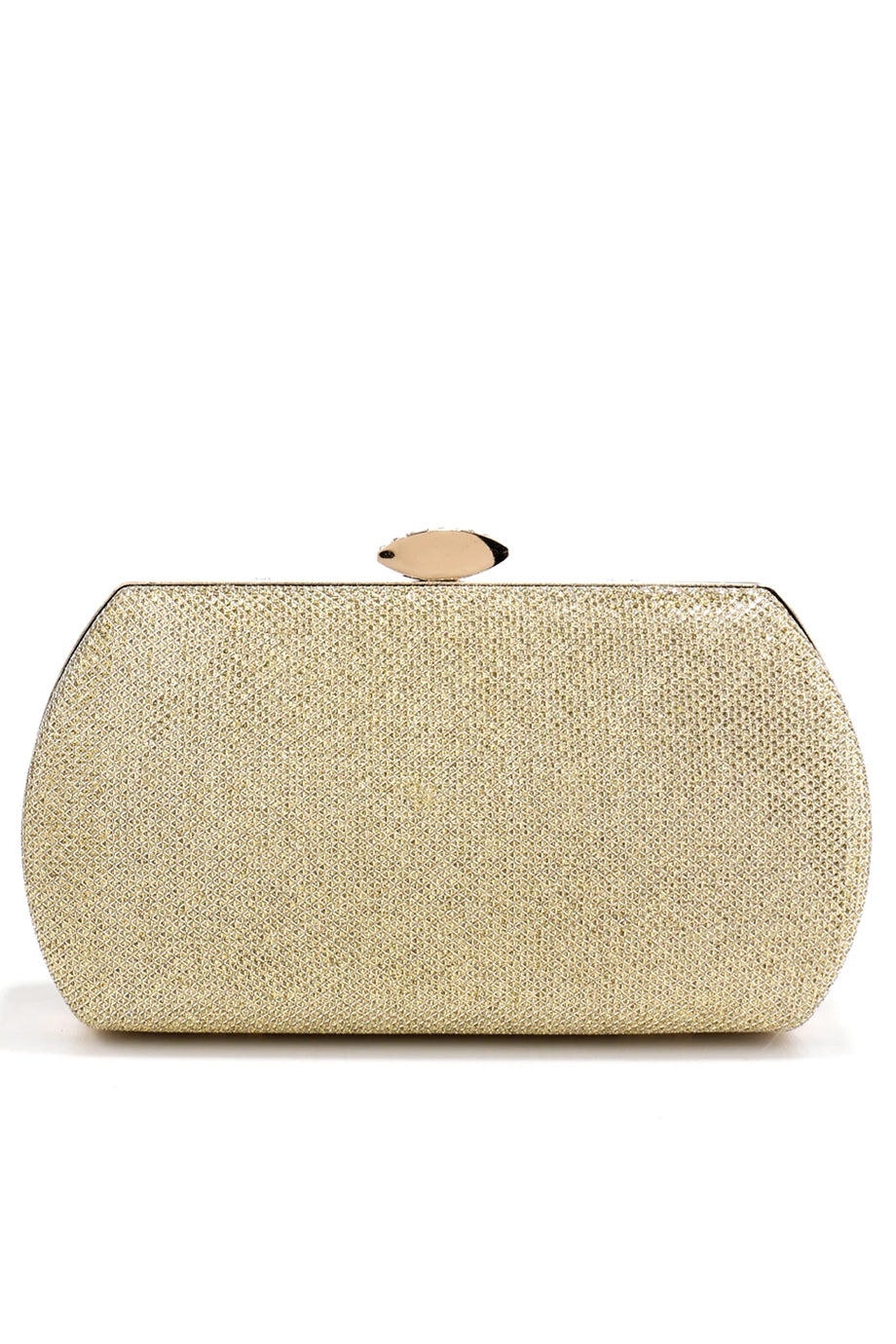 Refreti Χρυσό Τσαντάκι με Πιέτες | Γυναικείες Τσάντες - Βραδινά Τσαντάκια - Clutches | Refreti Gold Pleated Satin Clutch