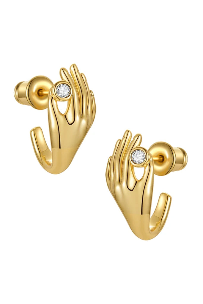The Hug Χρυσά Σκουλαρίκια | Σκουλαρίκια Earrings | The Hug Gold Earrings