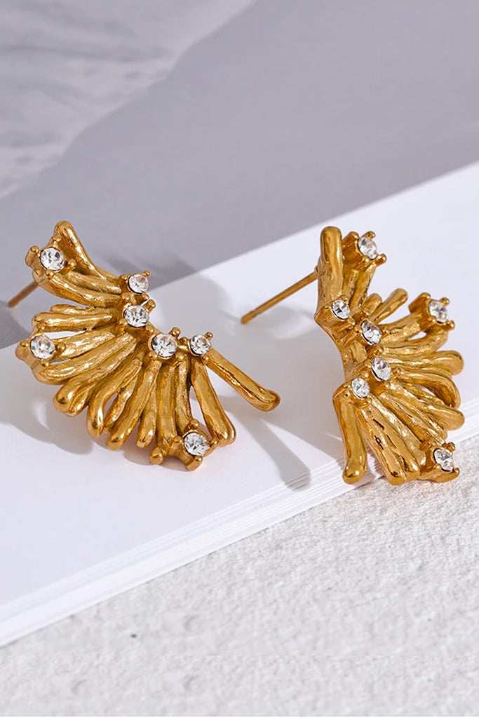 Sorrel Σκουλαρίκια Λουλούδι με Κρύσταλλα | Κοσμήματα - Σκουλαρίκια Jewelry | Sorrel Crystal Flower Earrings