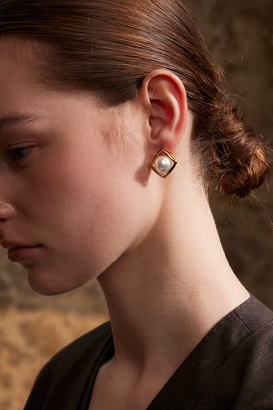 Nuria Χρυσά Σκουλαρίκια με Πέρλες | Κοσμήματα - Σκουλαρίκια - Κρίκοι | Nuria Gold Earrings with Pearls