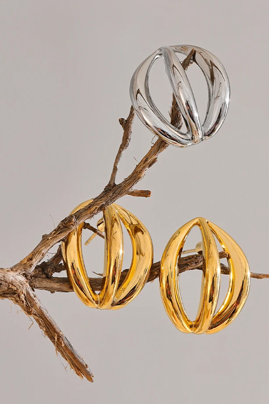 Eldora Σκουλαρίκια με Ιδιαίτερο Σχέδιο | Κοσμήματα Jewelry | Eldora Sculptural Earrings