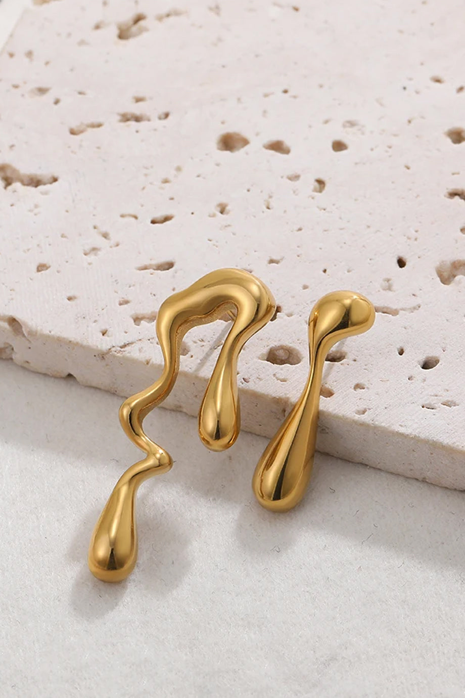 Dangly Χρυσά Ασύμμετρα Σκουλαρίκια | Κοσμήματα - Σκουλαρίκια | Dangly Gold Asymmetrical Earrings