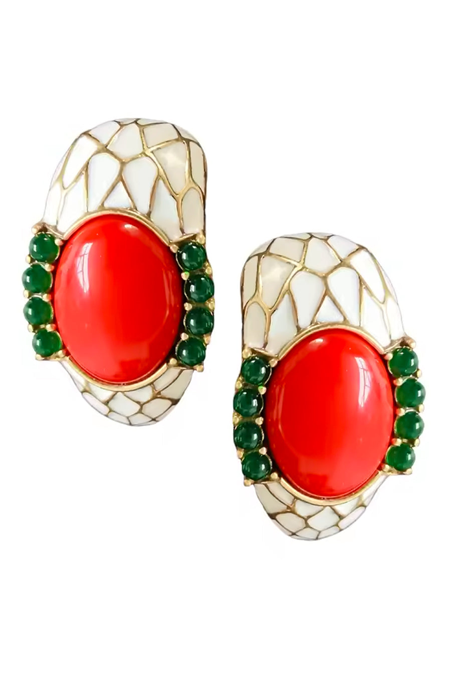 Bellina Σκουλαρίκια με Καμπουσόν | Σκουλαρίκια - Earrings | Bellina Cabochon Earrings Oorbellen Ohrringe