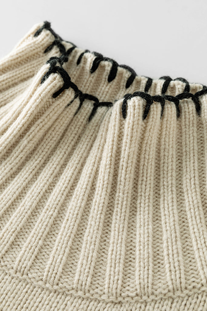 Carty Assymetrical Turtleneck Sweater