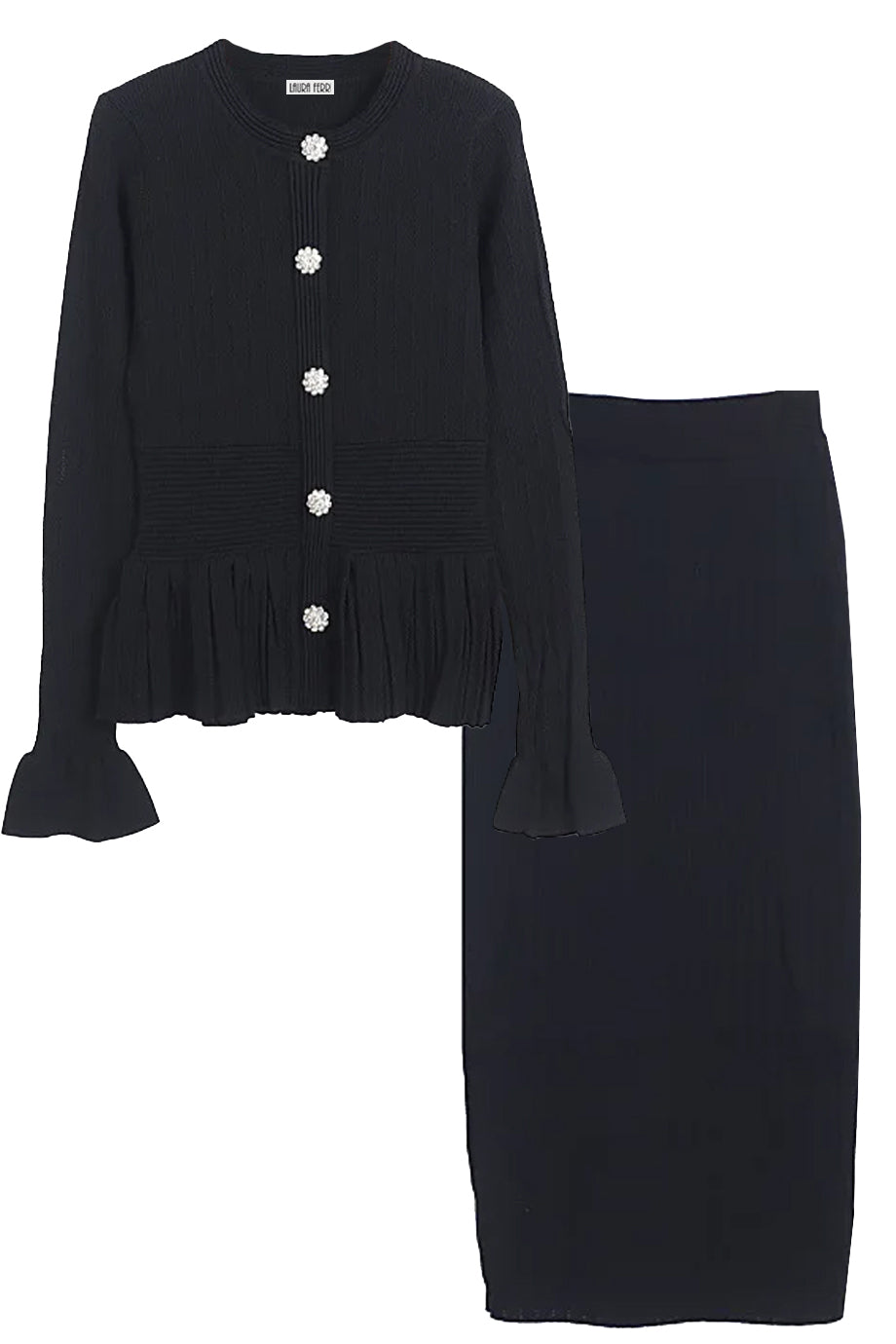 Completo in Maglia Amara Belle con Top e Gonna