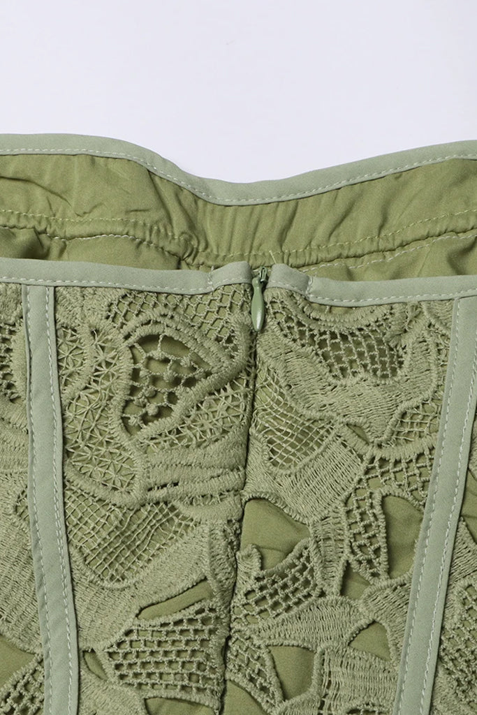 Abito senza spalline in pizzo Eulalia