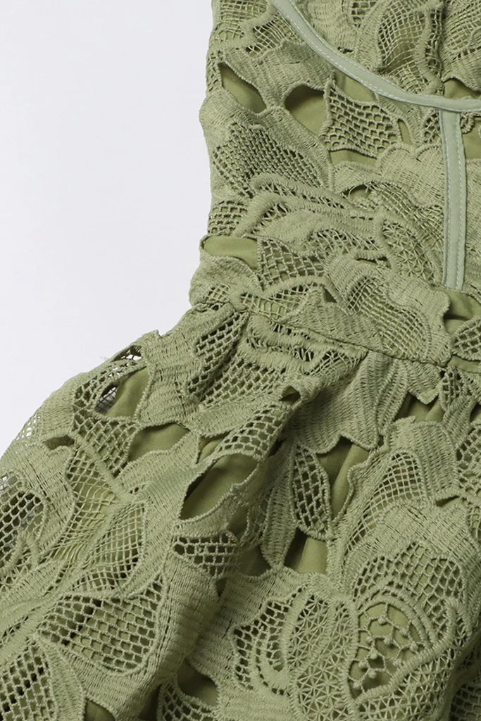 Abito senza spalline in pizzo Eulalia