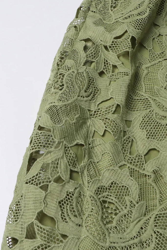 Abito senza spalline in pizzo Eulalia