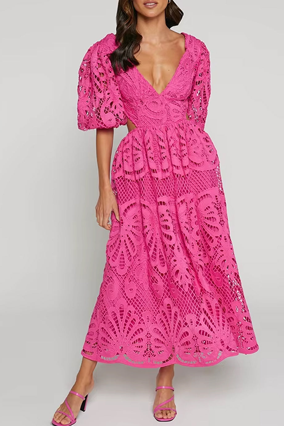 Islaita Φόρεμα με Δαντέλα και Ανοικτή Πλάτη | Φορέματα - Dresses | Islaita Lace Dress with Cutouts