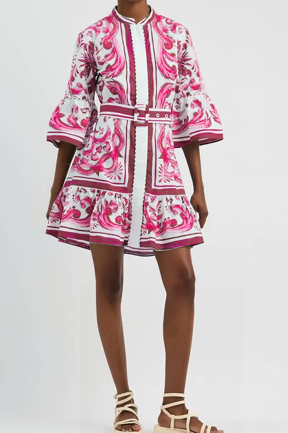 Aegean Εμπριμέ Φόρεμα | Γυναικεία Φορέματα - Philip Lang | Aegean Printed Shirt Dress