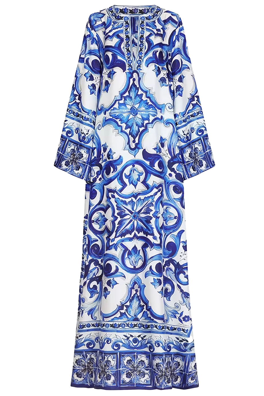 Blue Reef Εμπριμέ Φόρεμα Καφτάνι | Γυναικεία Ρούχα - Beachwear - Loungewear | Blue Reef Maxi Printed Kaftan Dress