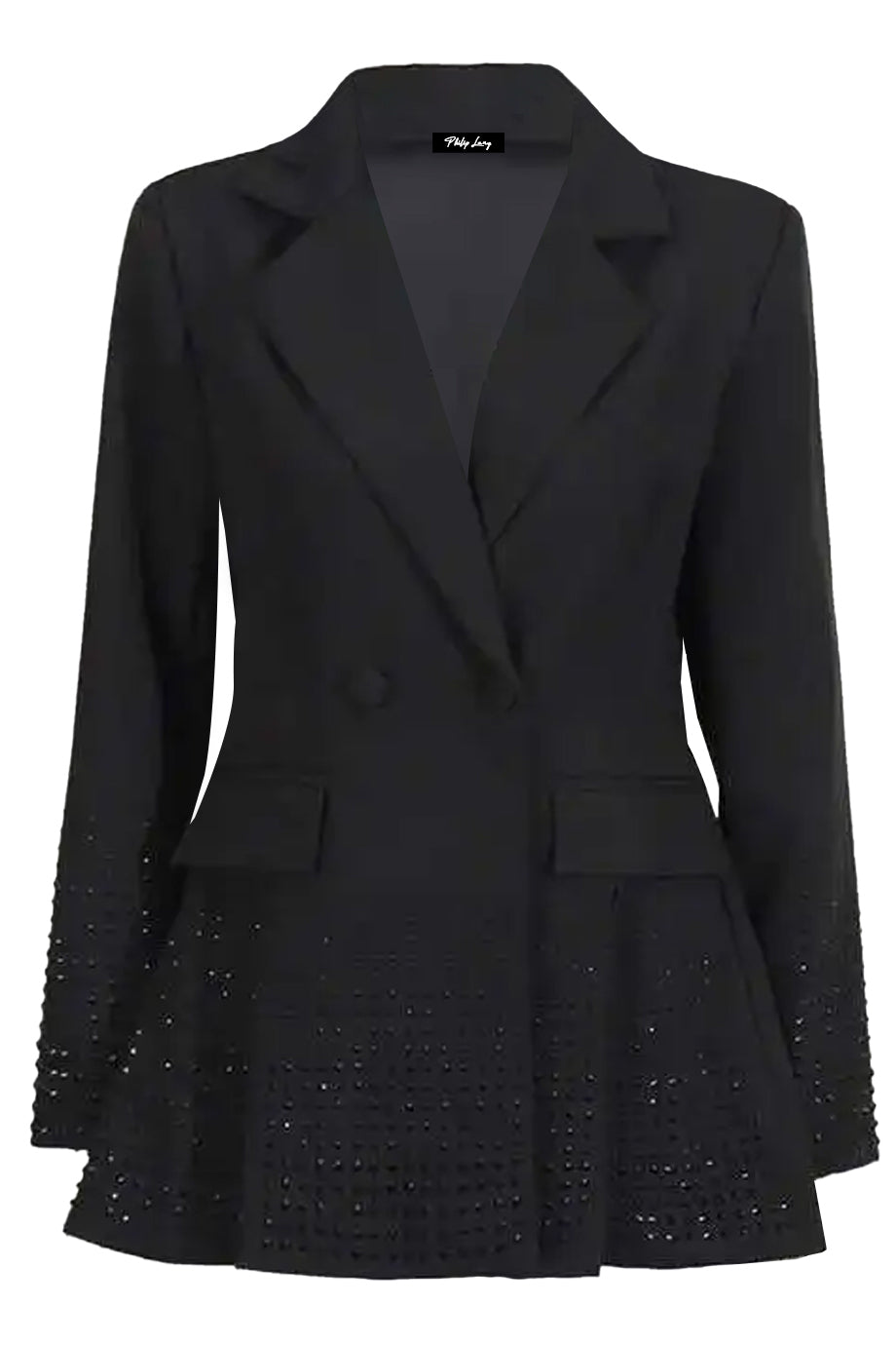 Valenne Blazer / Mini Dress with Perforated Detail