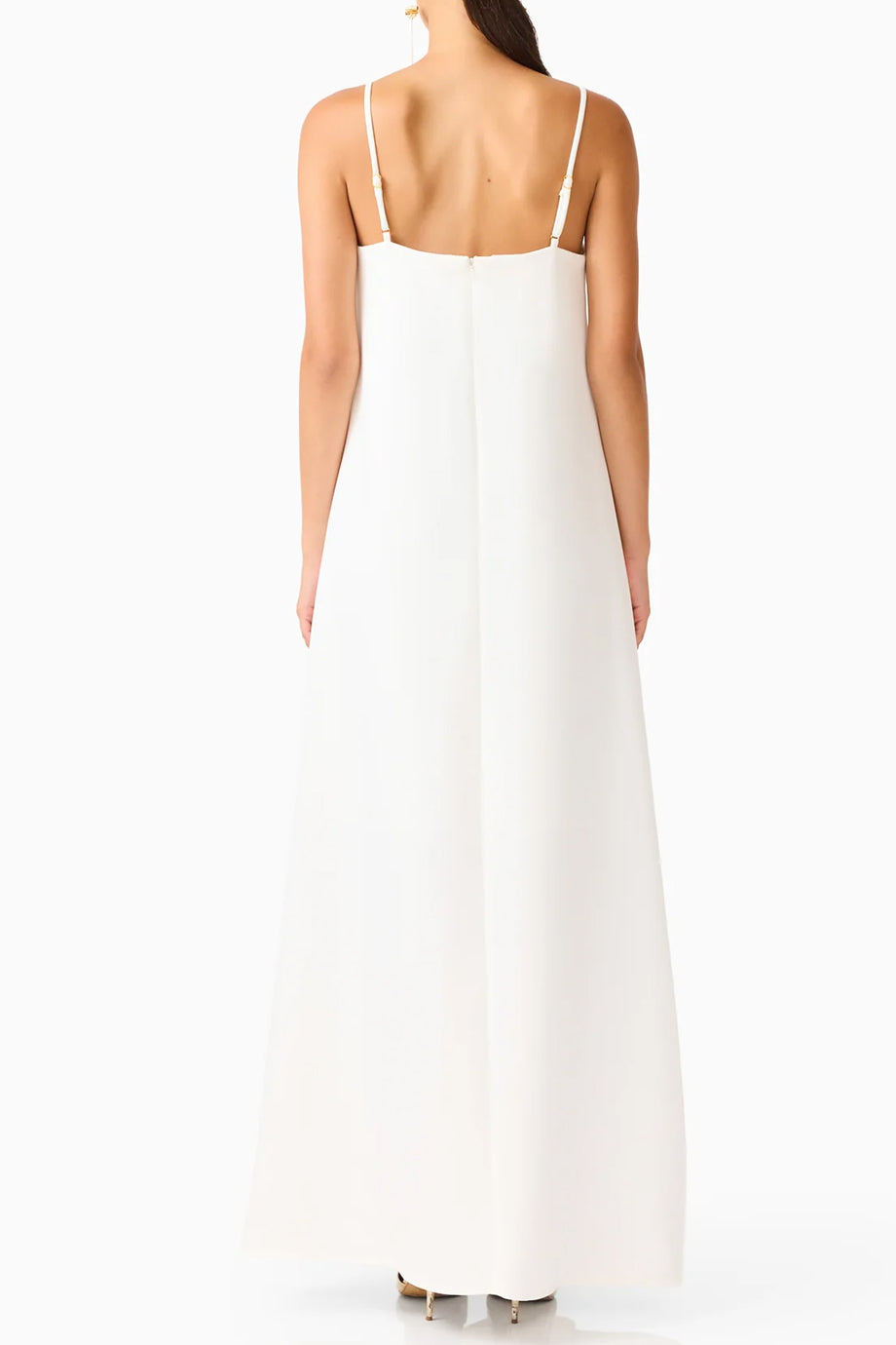 Cameliane Φλοράλ Μάξι Φόρεμα με Τιράντες και Λουλούδια | Γυναικεία Φορέματα - dresses| Cameliane Floral Maxi Dress with Straps and 3D Flower Appliqué