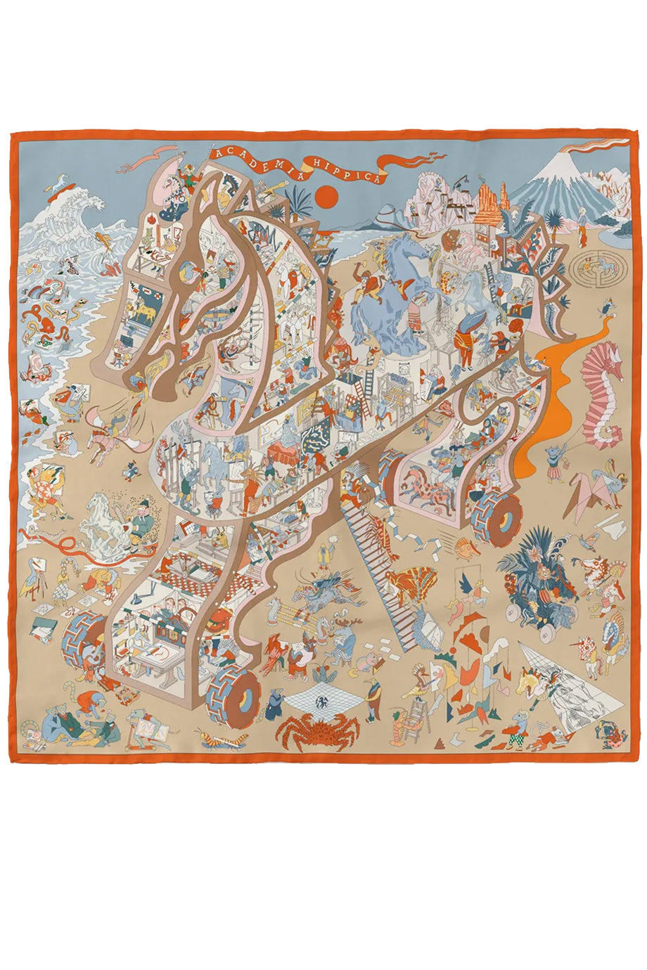 Odyssey Tales Εμπριμέ Μεταξωτό Φουλάρι | Φουλάρια Scarves | Odyssey Tales Multicolor Printed Silk Scarf