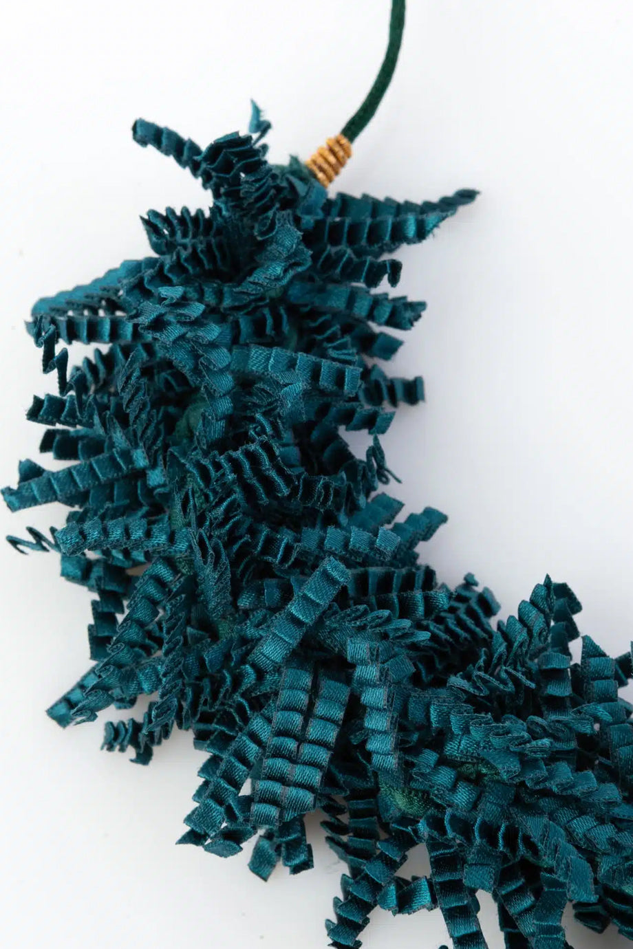 Twist It Πετρόλ Υφασμάτινο Κολιέ - Alexandra Tsoukala | Κοσμήματα - Κολιέ - Necklace | Twist It Petrol Satin Necklace