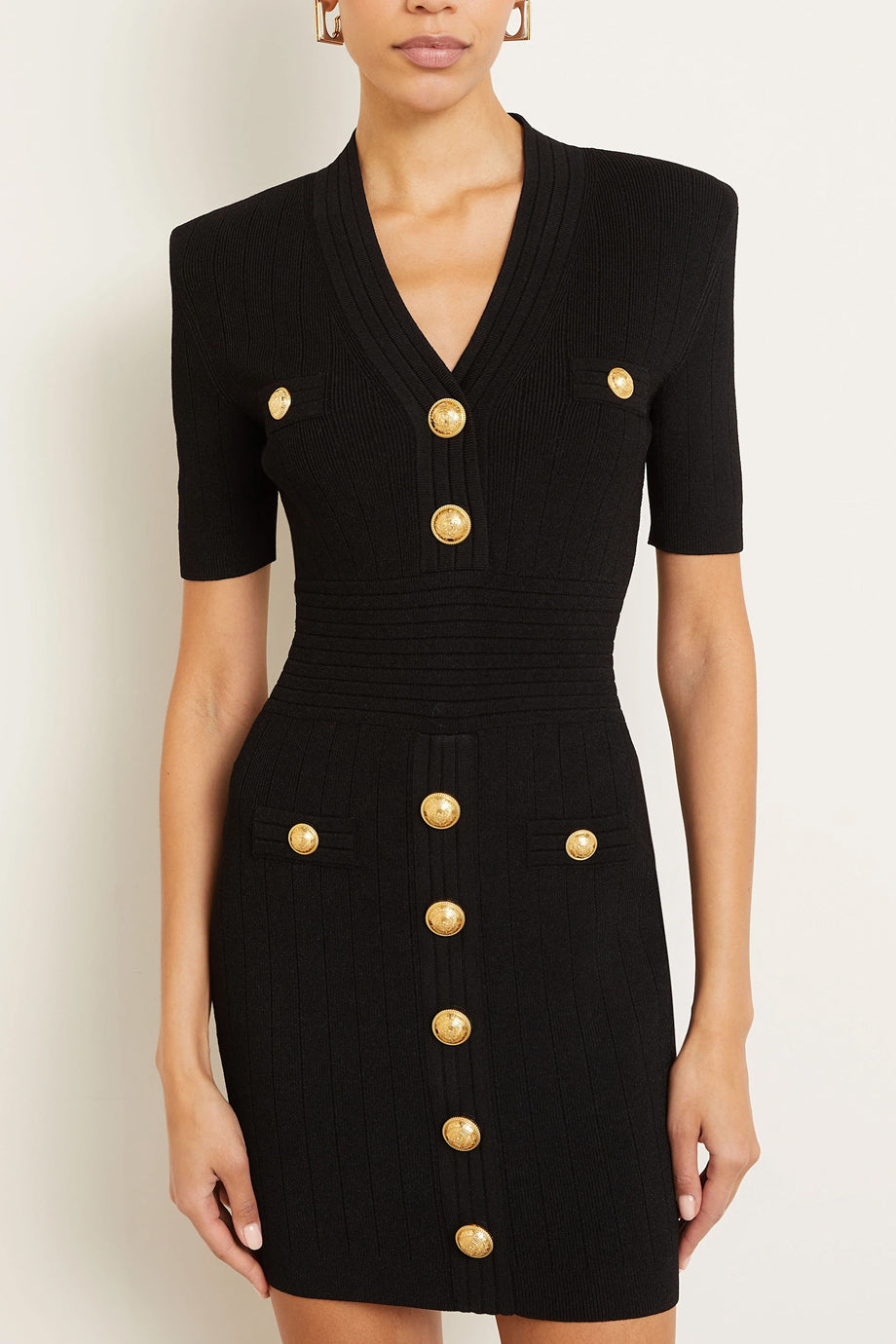 Mini abito fasciante in maglia Fable