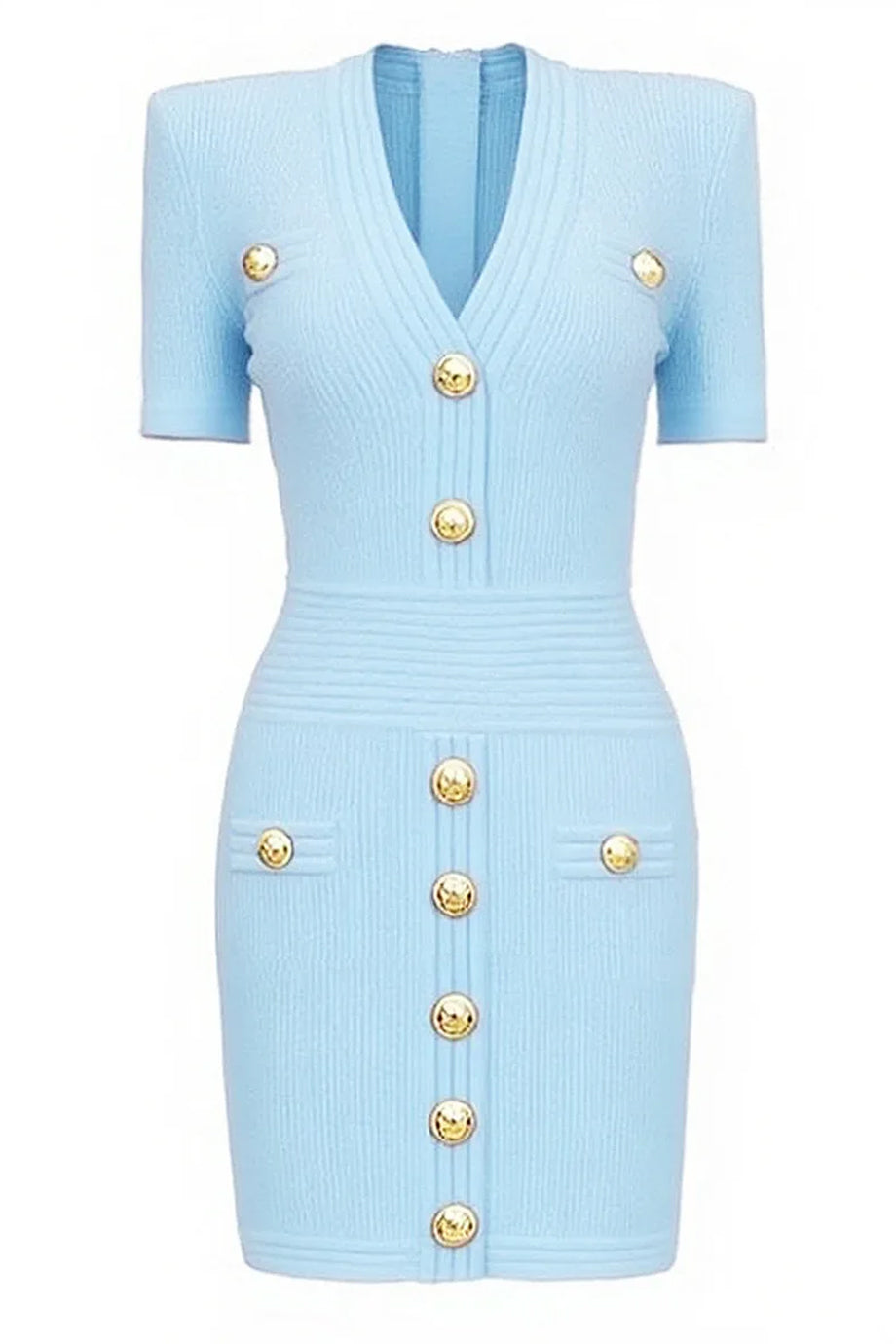 Mini abito fasciante in maglia Fable