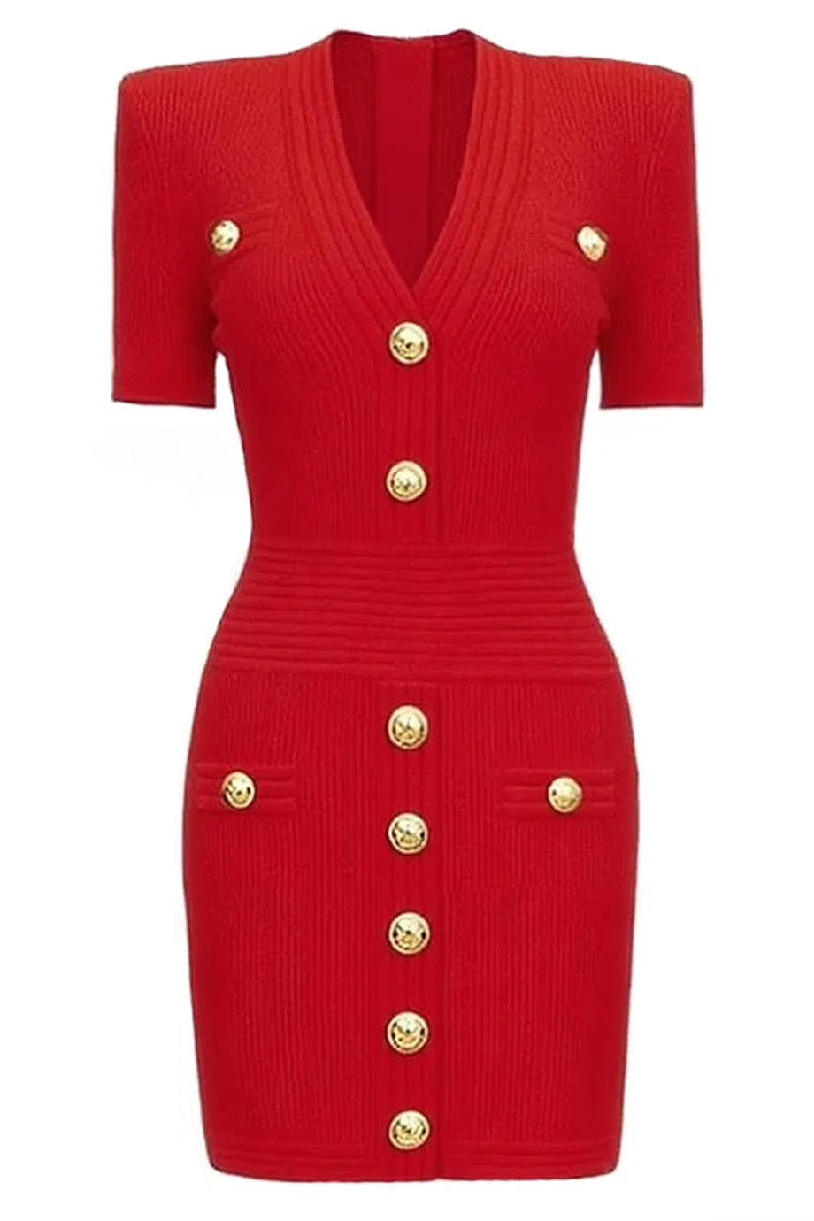 Mini abito fasciante in maglia Fable