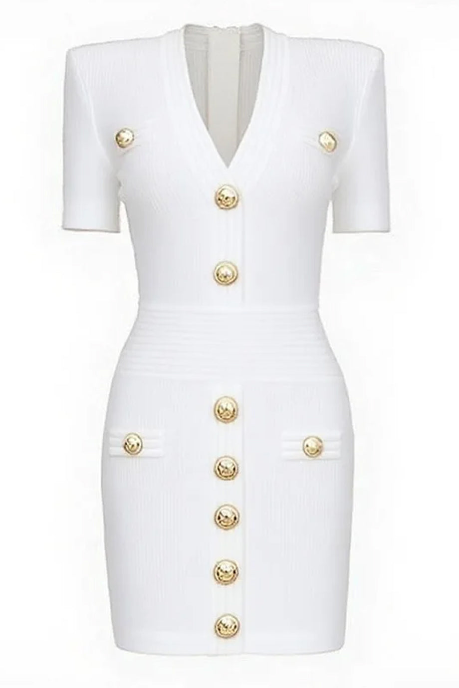 Mini abito fasciante in maglia Fable