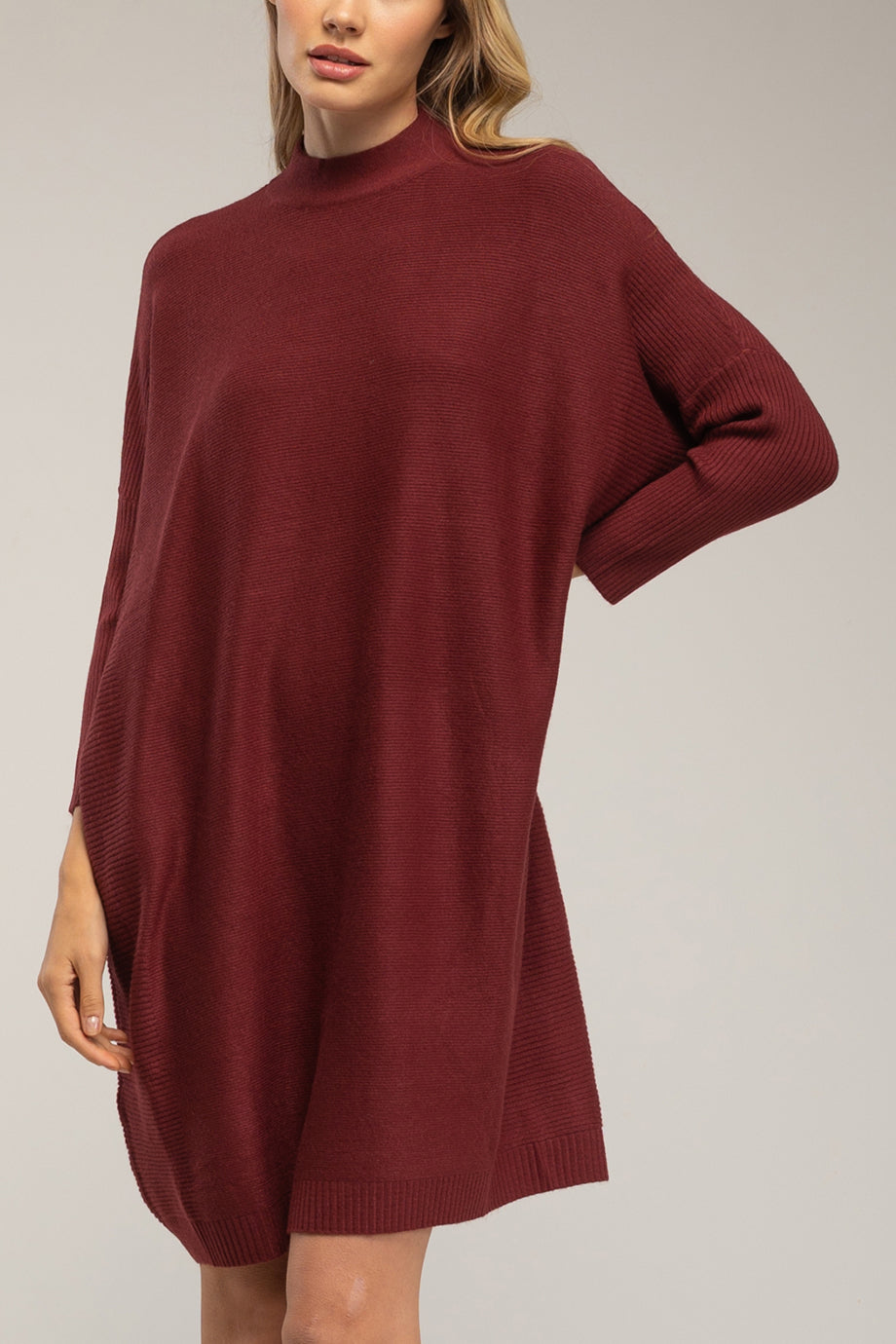 Solenne Πλεκτό Φόρεμα με Γιακά Perkins | Φορέματα - Πλεκτά Knitwear Dresses | Solenne Knit Dress with Perkins Collar