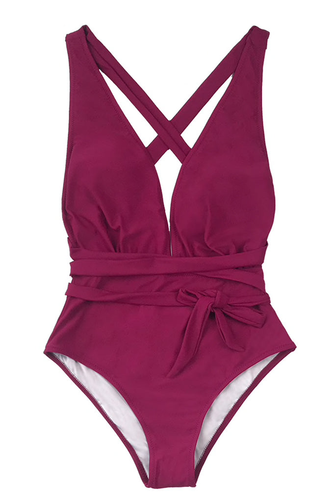 Marysia Μπορντό Ολόσωμο Μαγιό | Γυναικεία Μαγιό - Beachwear - SWEET & SALTY