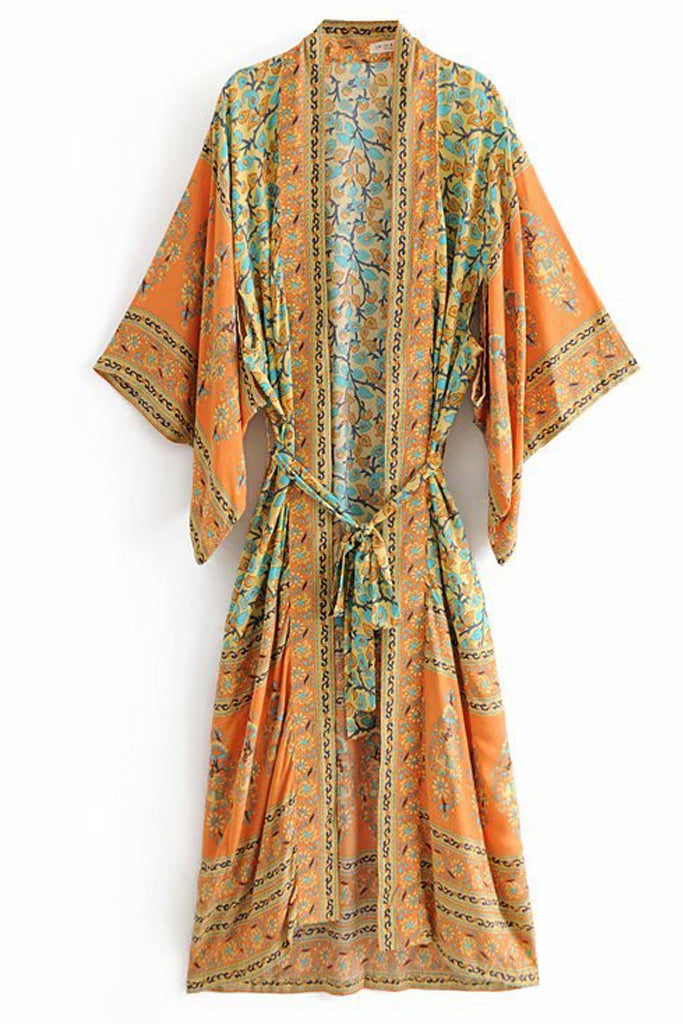 Yua Πολύχρωμο Εμπριμέ Κιμονό | Γυναικεία Ρούχα - Beachwear - Loungewear