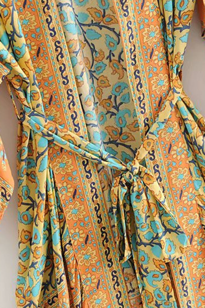 Yua Πολύχρωμο Εμπριμέ Κιμονό | Γυναικεία Ρούχα - Beachwear - Loungewear