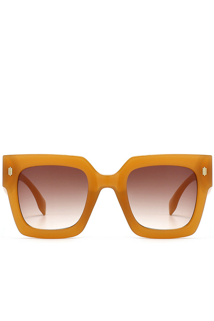 Occhiali da sole alla moda quadrati oversize blu Genta