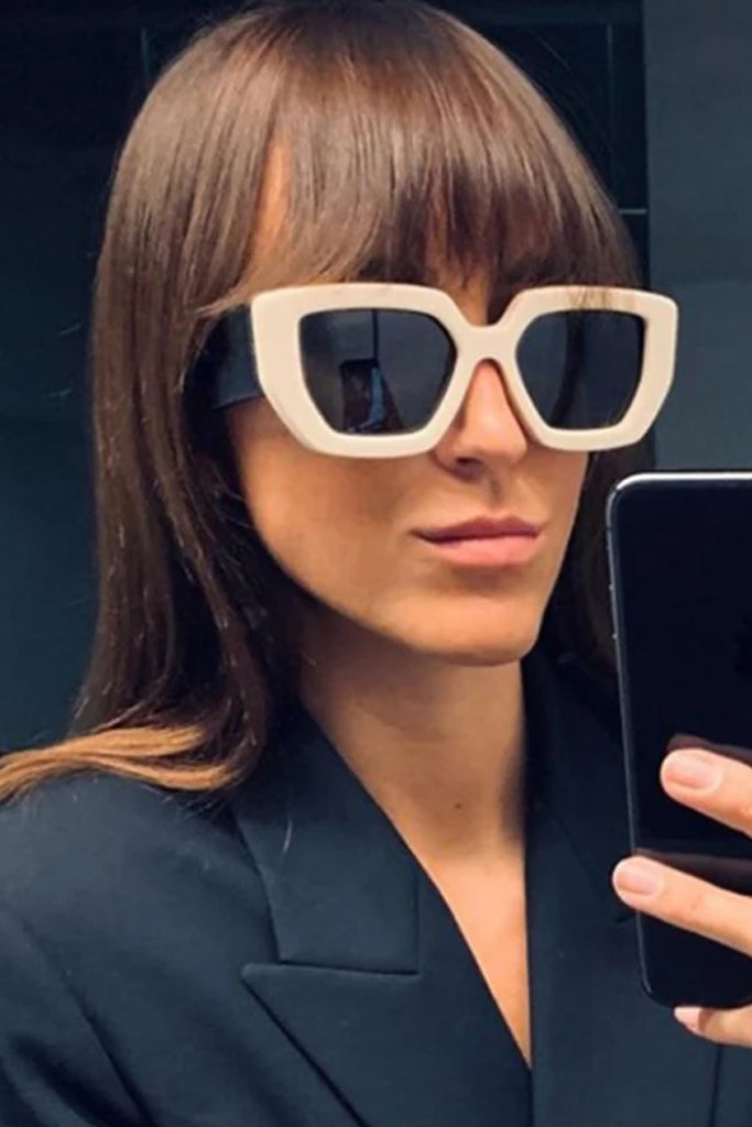 Amberta Tετράγωνα Fashion Γυαλιά Ηλίου | Γυναικεία Γυαλιά Ηλίου - Regardez Amberta Oversized Square Fashion Sunglasses