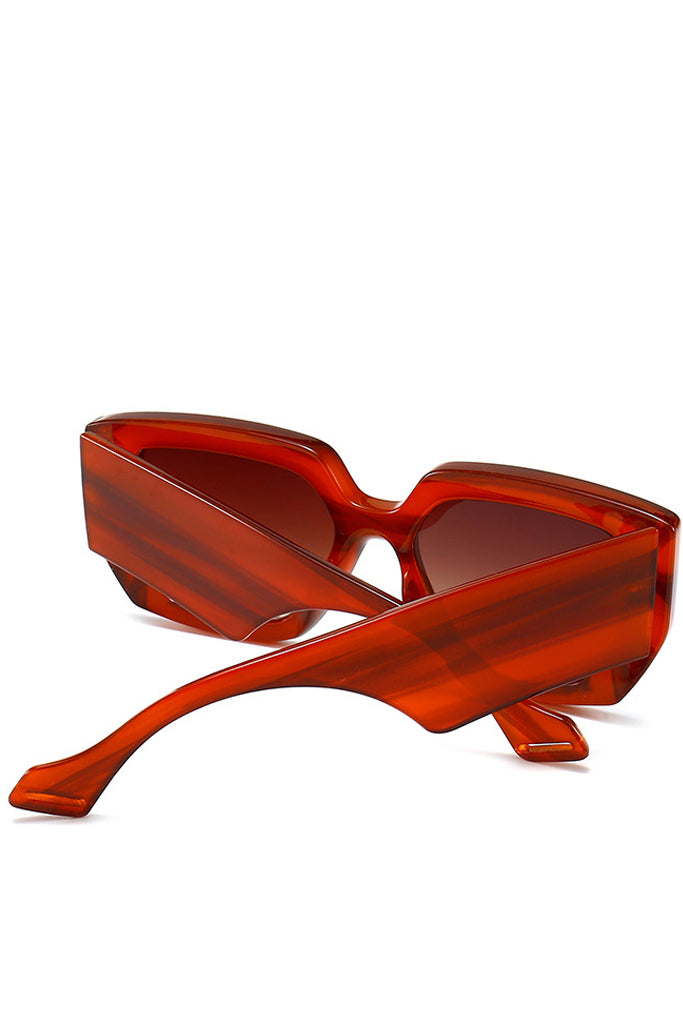 Amberta Κεχριμπαρί Tετράγωνα Fashion Γυαλιά Ηλίου | Γυναικεία Γυαλιά Ηλίου - Regardez Amberta Amber Oversized Square Fashion Sunglasses