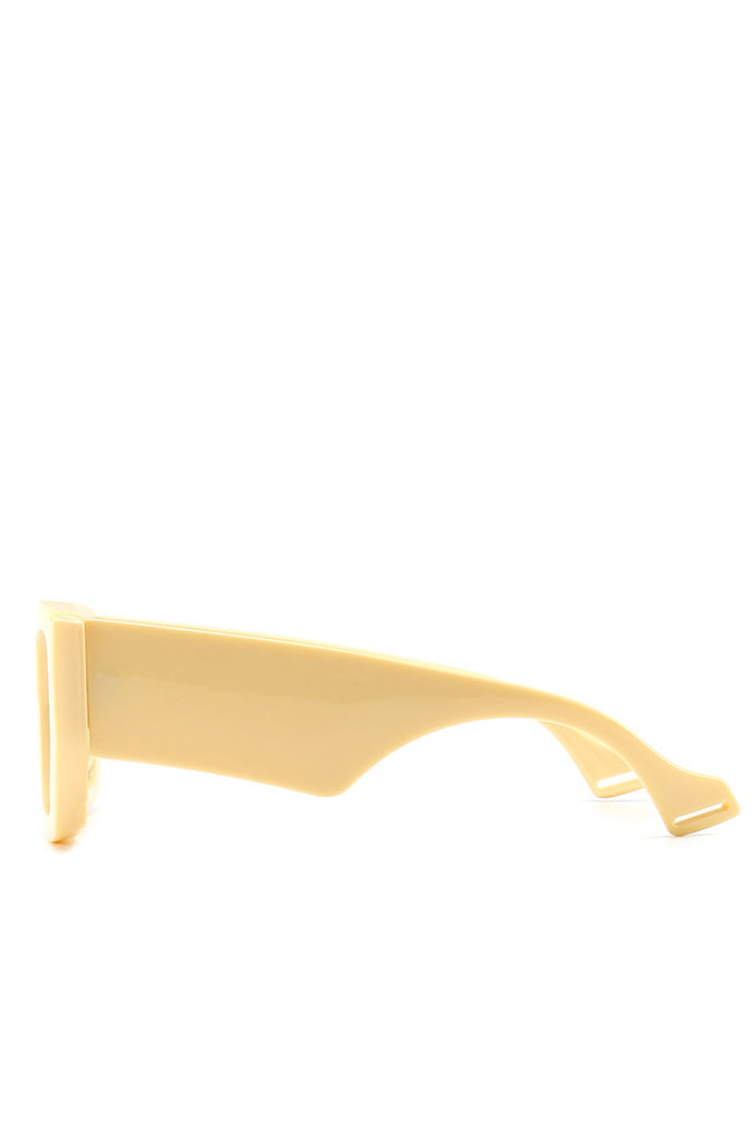 Occhiali da sole alla moda quadrati bianchi e neri Amberta