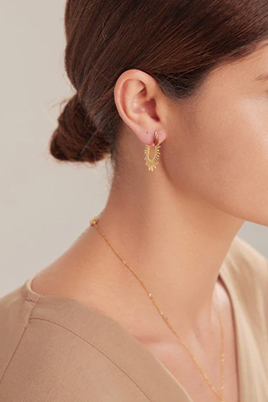 Sunny Χρυσά Σκουλαρίκια Κρίκοι | Κοσμήματα - Σκουλαρίκια Sophie Annar