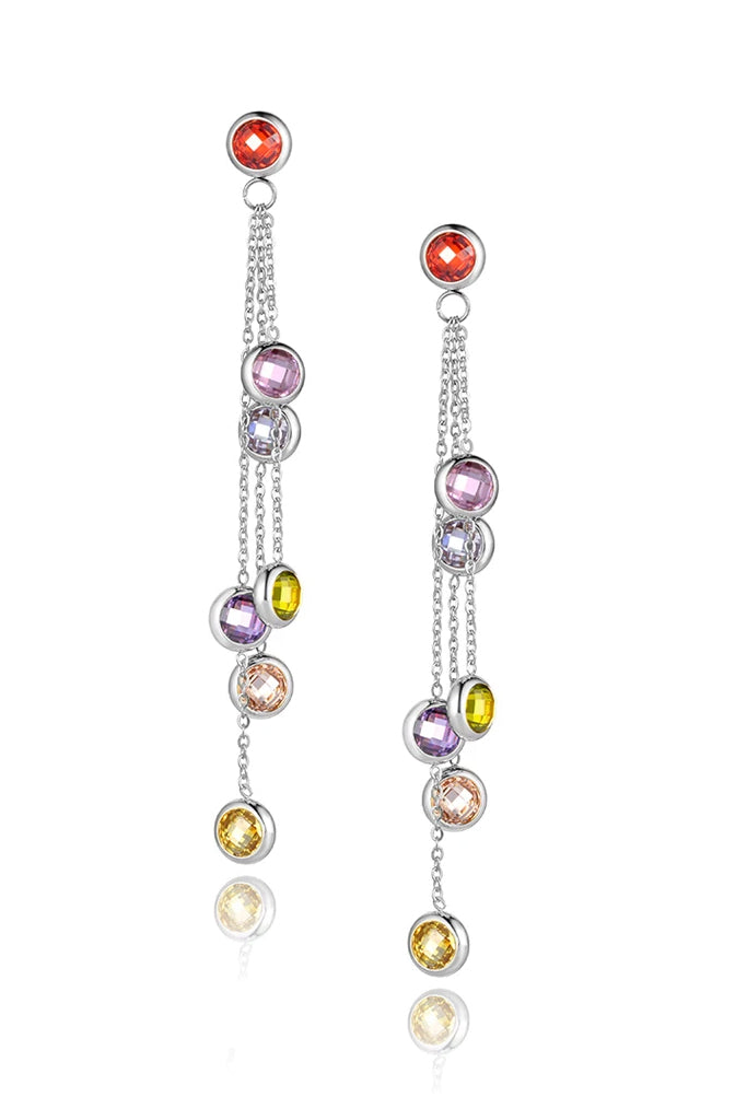 Orecchini Larida in Argento con Cristalli