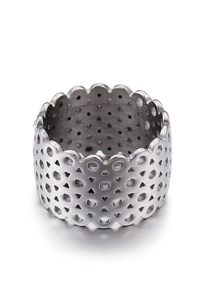 Anello Wren in oro con cristalli