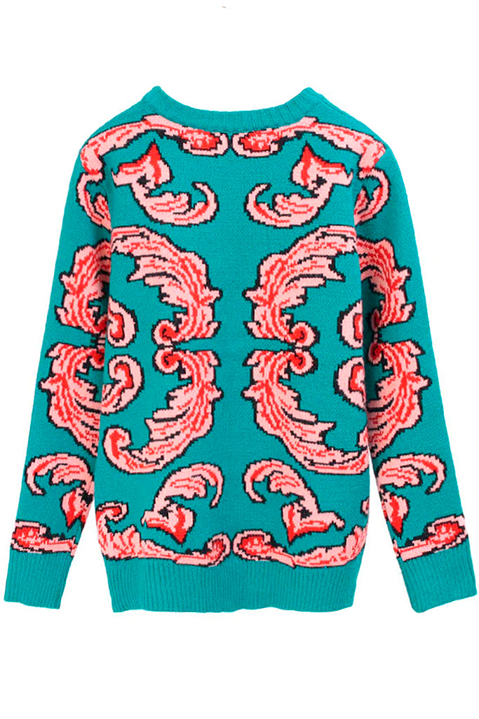 Gunner Πολύχρωμο Πουλόβερ με Κέντημα | Γυναικεία Ρούχα - Πουλόβερ