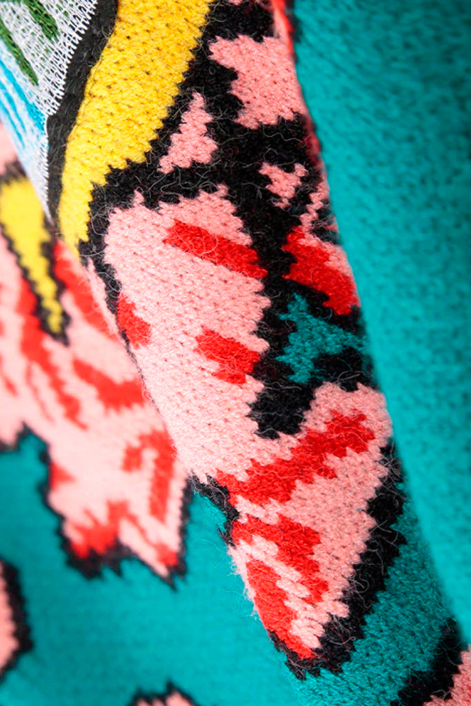 Gunner Πολύχρωμο Πουλόβερ με Κέντημα | Γυναικεία Ρούχα - Πουλόβερ