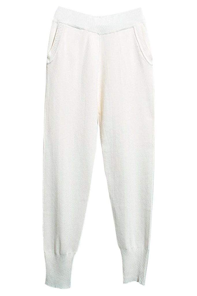 Rajah Λευκό΄Σετ Πουλόβερ και Παντελόνι με Σχέδιο Τίγρης και Κέντημα | Γυναικεία Ρούχα - Diane Ford