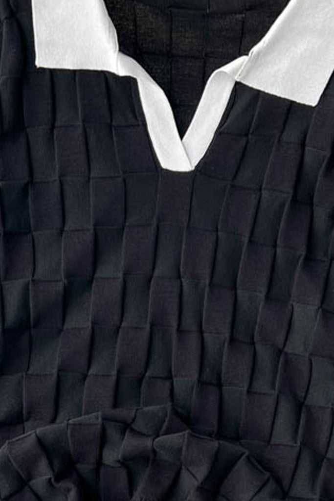 Completo top e pantaloni in maglia verde Alira