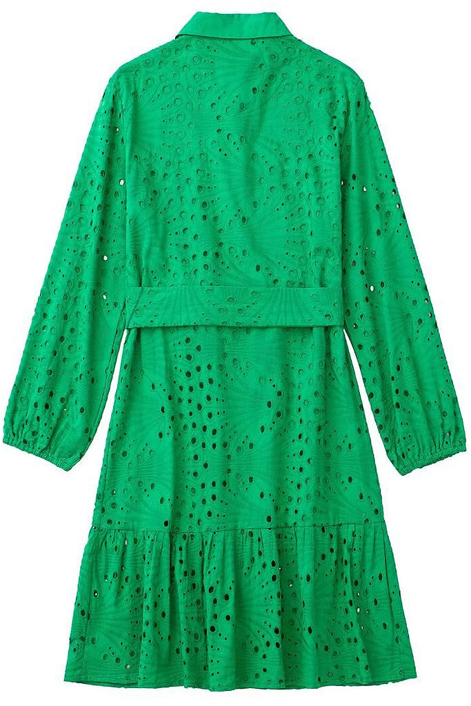 Jalia Πράσινο Φόρεμα με Διάτρητα Σχέδια | Γυναικεία Ρούχα - Φορέματα
