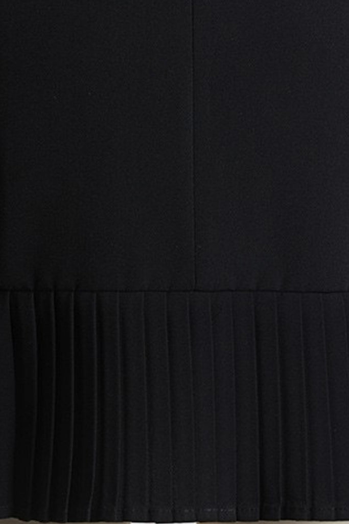 Abito plissettato nero Bodenia