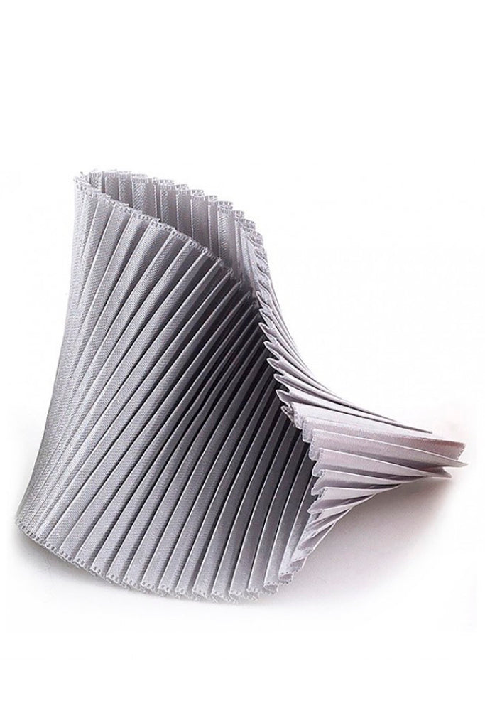 Bracciale in tessuto conchiglia con pieghe