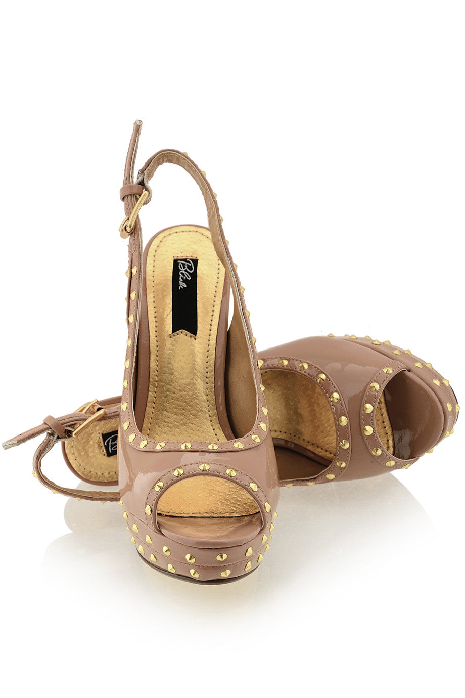 Μπεζ Ψηλοτάκουνα Πέδιλα - Blink | Γυναικεία Παπούτσια