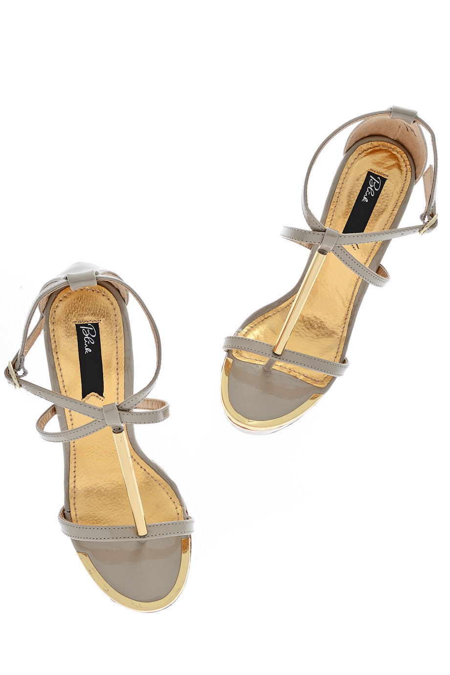 Γκρι Καφέ Λουστρίνι Πλατφόρμες - Blink | Γυναικεία Παπούτσια