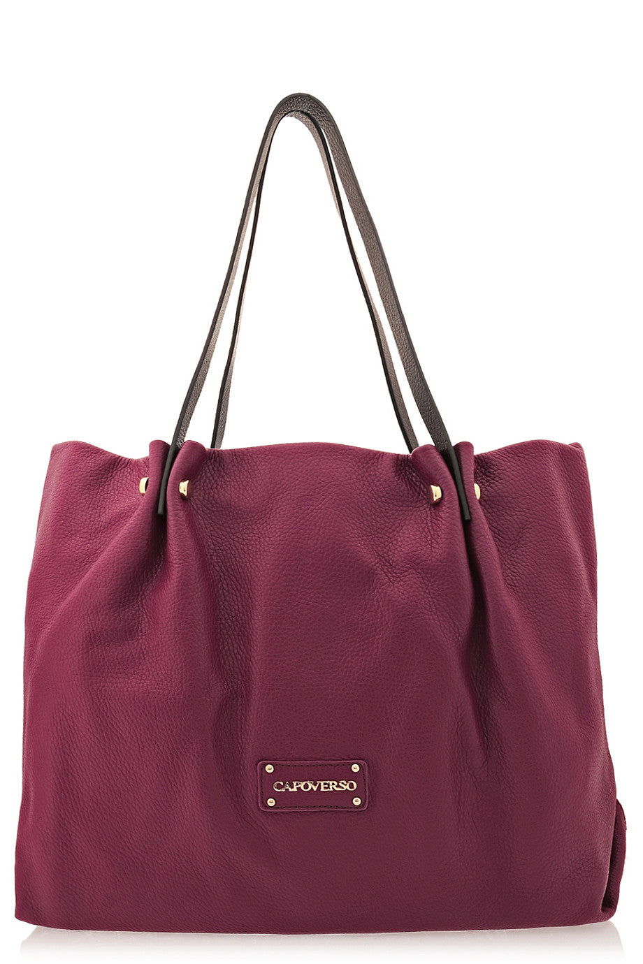 ADRIA Purple Leather Shoulder Bag