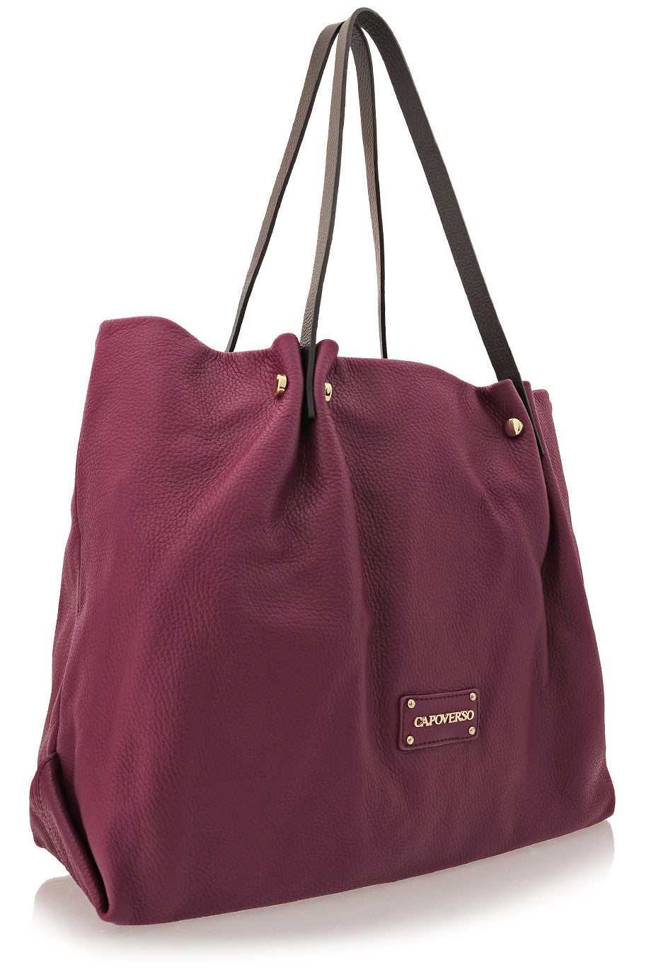 ADRIA Purple Leather Shoulder Bag